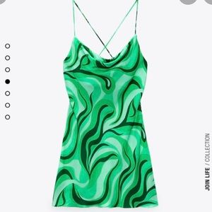 Zara “The Safia Dress” Green